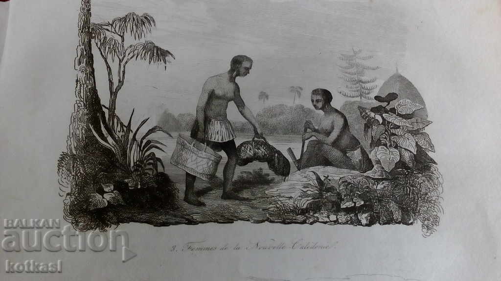 Δημοπρασία Παλιά χαρακτική λιθογραφία γραφικό