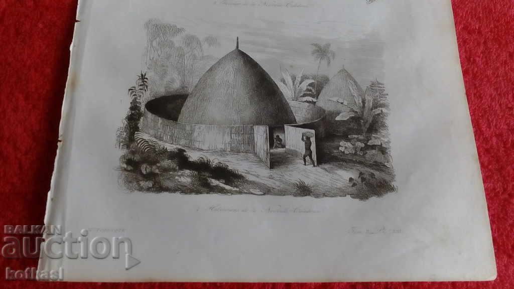 Παράδοση Παλιά χαρακτική λιθογραφία γραφικό