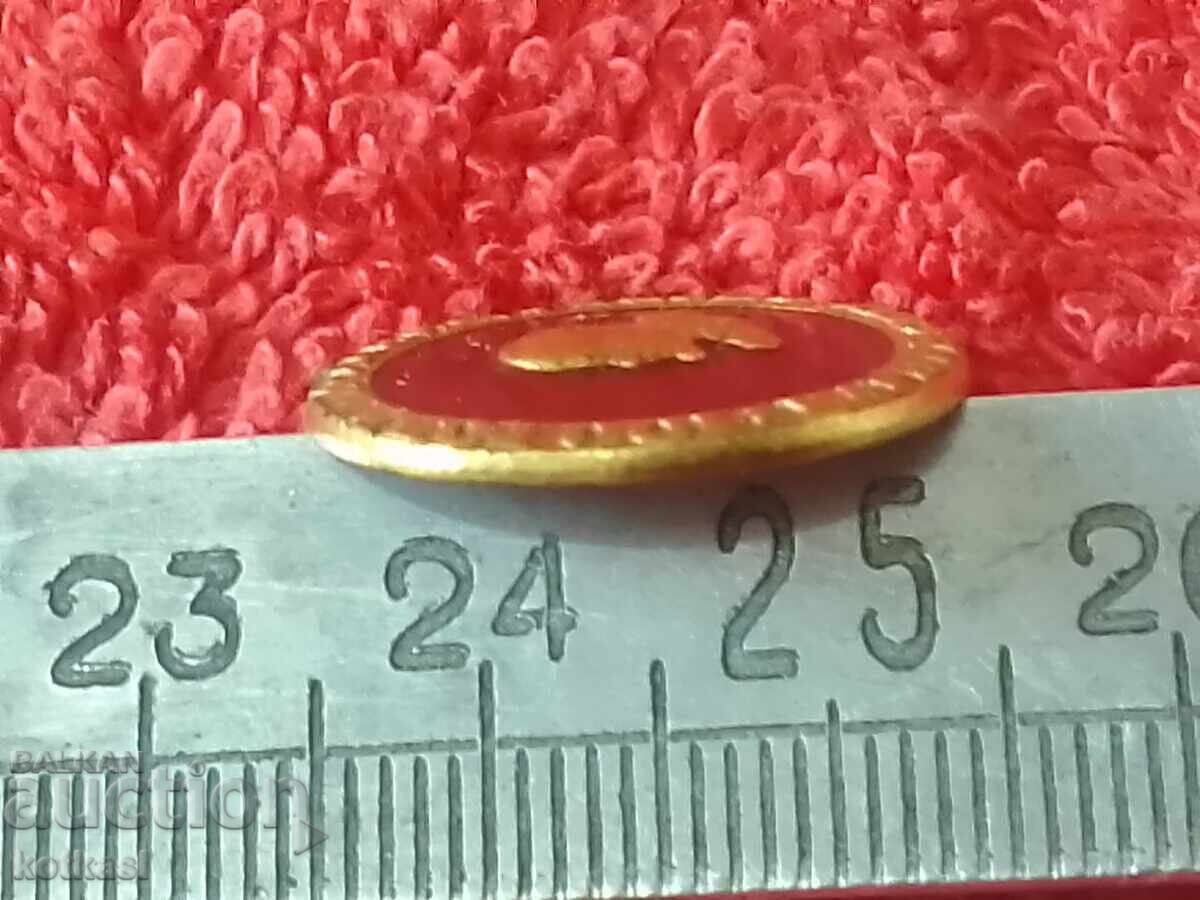 Licitație Insigna veche bronz pin email 100 g RAION LENIN VARNES