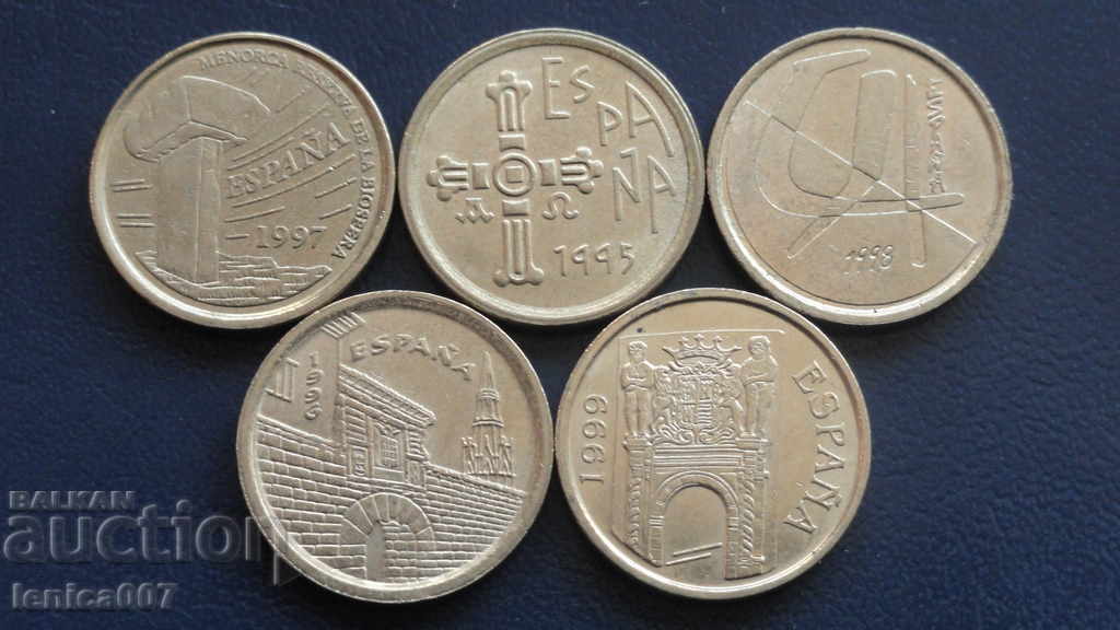 Delivery of Spain - 5 pesetas (5 pieces) Delivery of Spain - 5 pesetas (5 pieces)