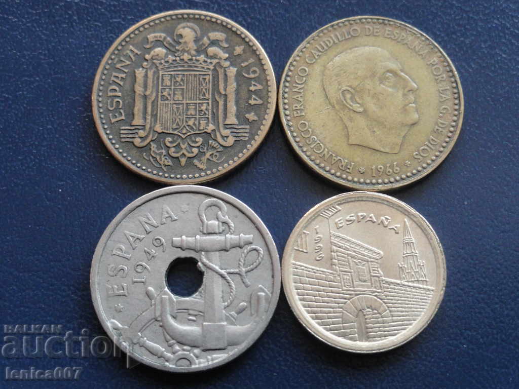 Spain - Coins (4 pieces) with price 6.30 BGN | € 3.22 Spain - Coins (4 pieces) with price 6.30 BGN | € 3.22