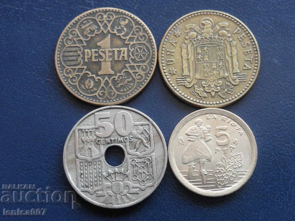Spain - Coins (4 pieces) - 5 Spain - Coins (4 pieces) - 5