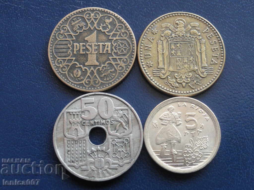 Ισπανία - Νομίσματα (4 τεμάχια)
