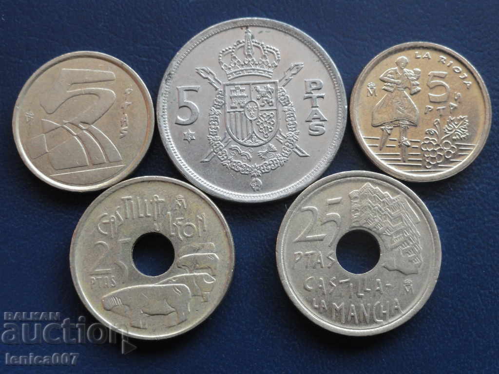 Livrarea Spania - Monede (5 bucăți) Livrarea Spania - Monede (5 bucăți)
