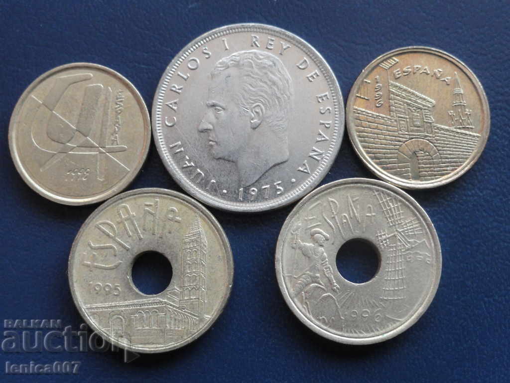 Spania - Monede (5 bucăți)