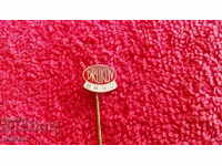 Old badge bronze pin DRUKOV BRNO