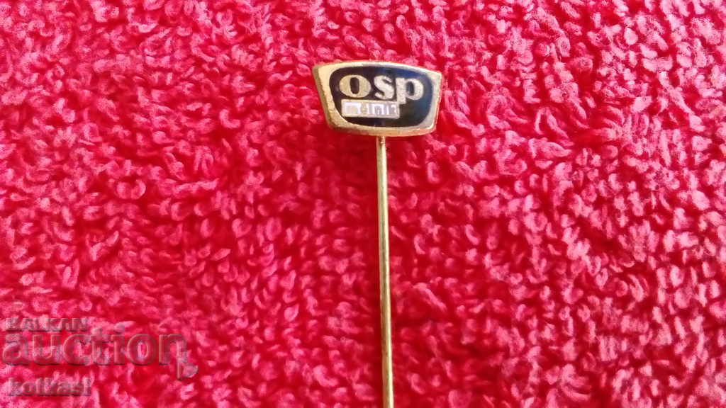 Auction  Old badge bronze pin OSP melnik