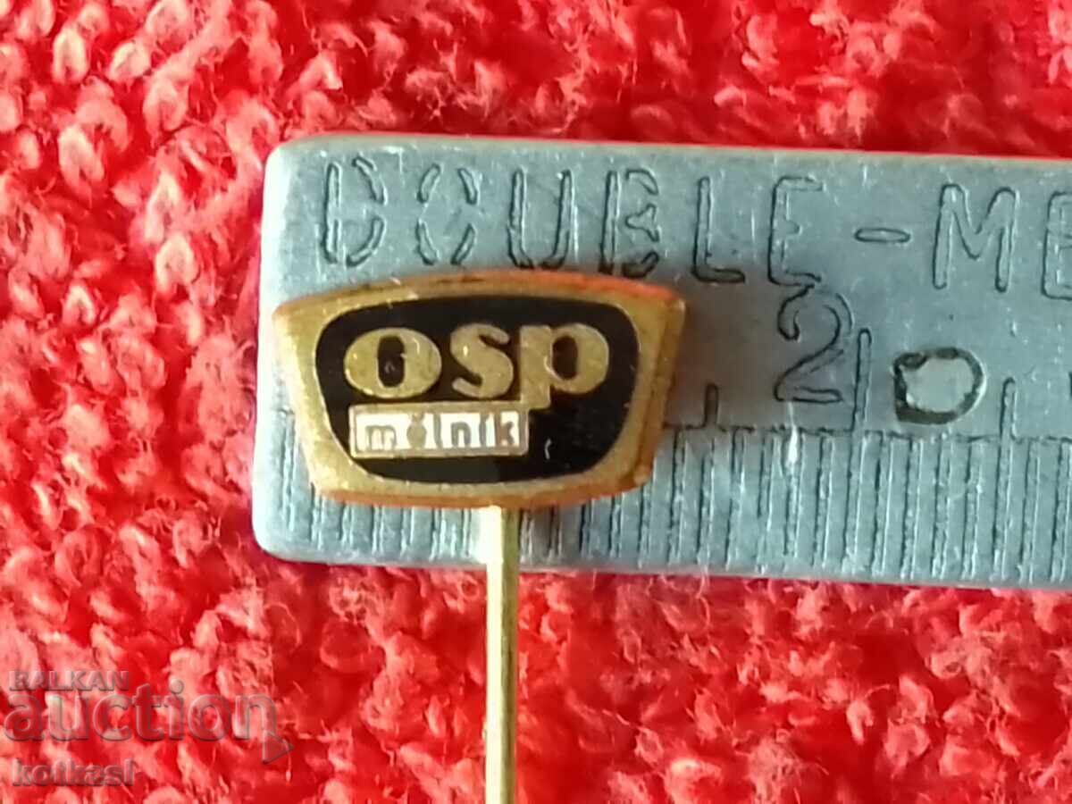 Veche insignă bronz pin OSP melnik