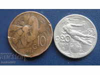 Ιταλία 1914-1926 - 10 και 20 λεπτά