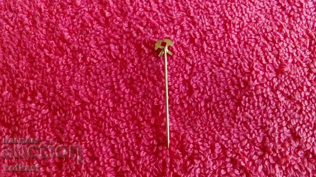 Delivery of Old bronze pin badge Delivery of Old bronze pin badge