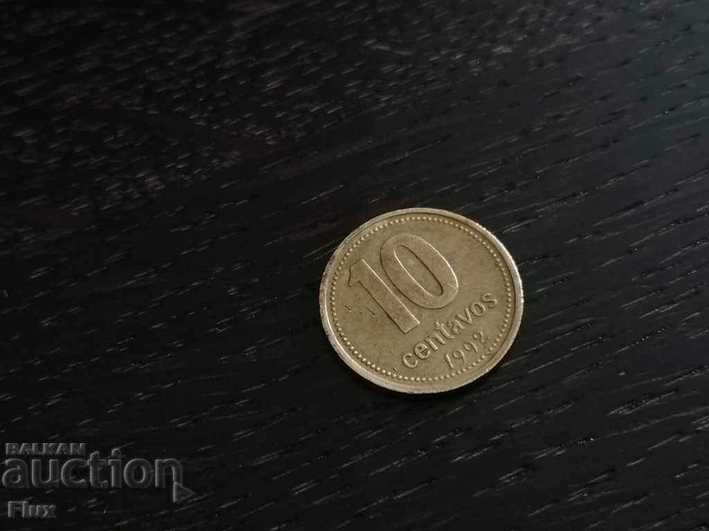 Coin - Αργεντινή - 10 centavos 1992