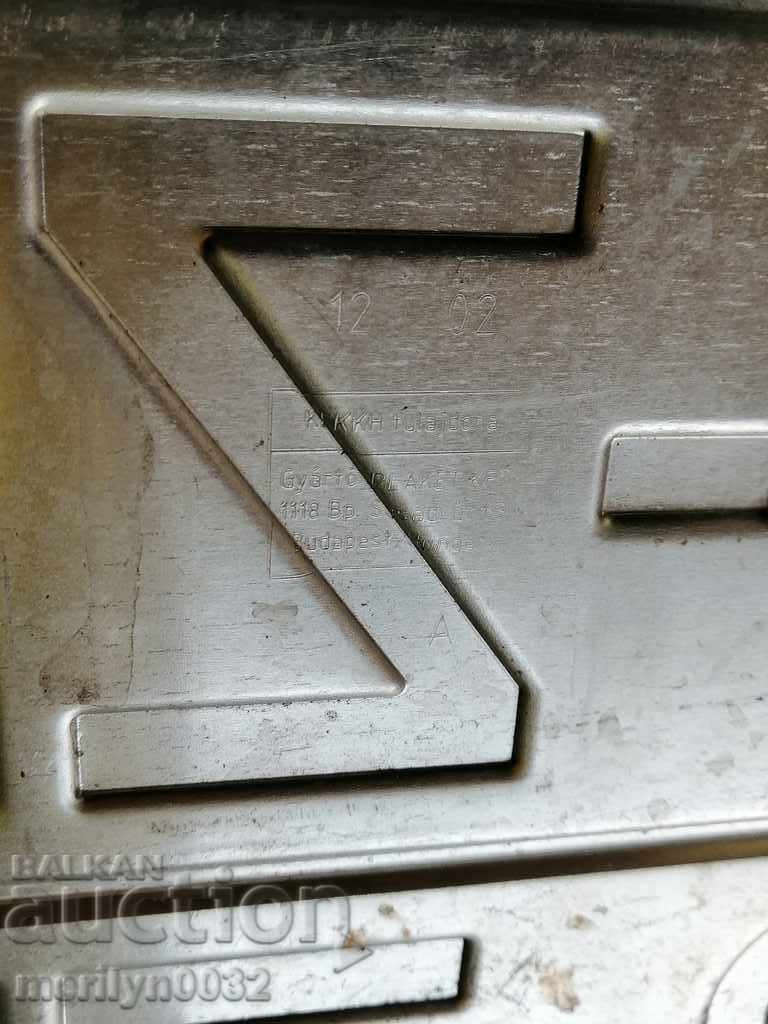 Pair of license plate registration plates - 5 Pair of license plate registration plates - 5