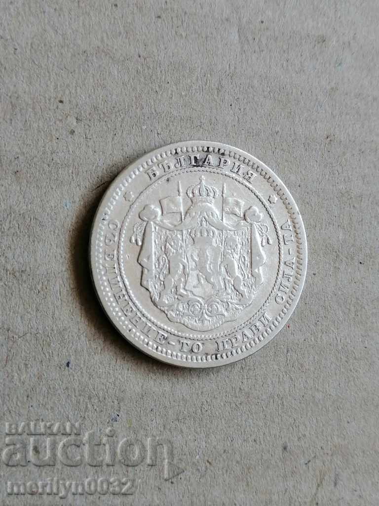 Silver coin 2 BGN Principality of Bulgaria Silver with price 32.00 BGN | € 16.36 Silver coin 2 BGN Principality of Bulgaria Silver with price 32.00 BGN | € 16.36