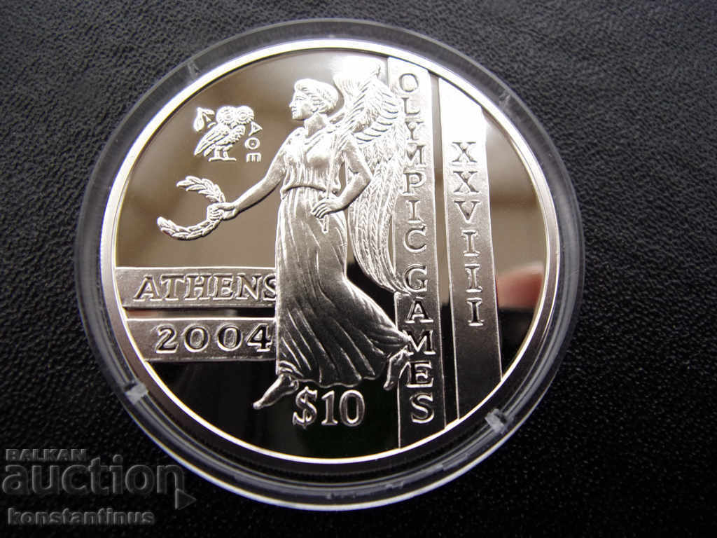 Σιέρα Λεόνε $ 10 2003 UNC PROOF Silver Σπάνια