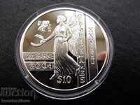 Sierra Leone $ 10 2003 UNC PROOF Silver Rare