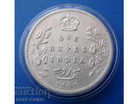 British India 1 Rupee 1906 Rare Original