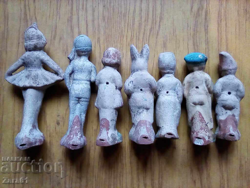 Auction Old ceramic whistles Auction Old ceramic whistles