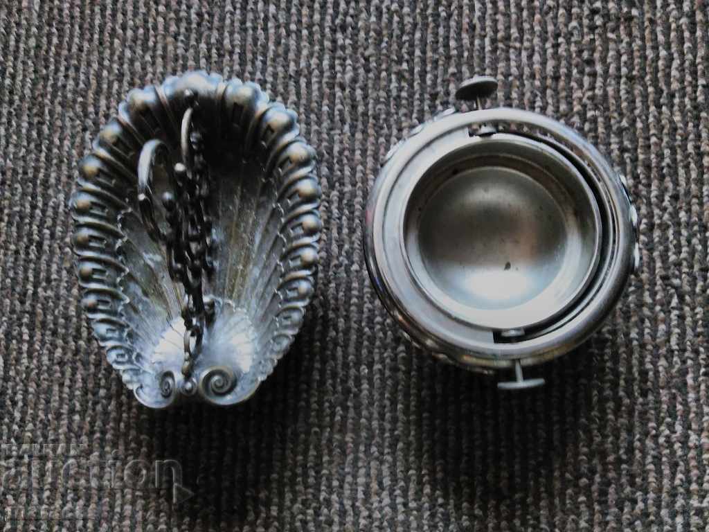 Δημοπρασία Παλιό μπολ ζάχαρης και κουτάλι Δημοπρασία Παλιό μπολ ζάχαρης και κουτάλι