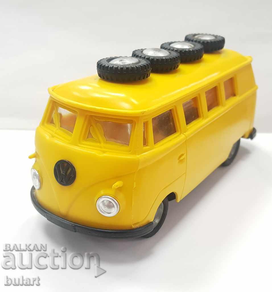 OLD TOY BUS STAR BUS VW VOLKSWAGEN MECHANICAL TOY