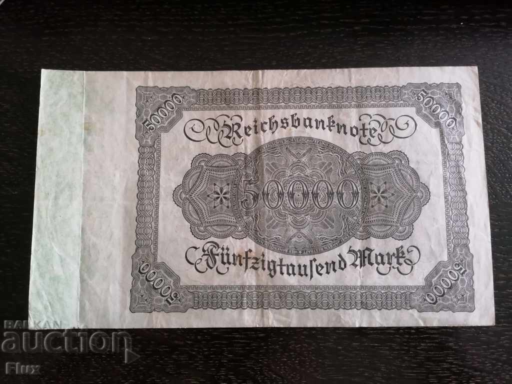 Reich Banknote - Germany - 50,000 Marks 1922 with price 10.00 BGN | € 5.11 Reich Banknote - Germany - 50,000 Marks 1922 with price 10.00 BGN | € 5.11