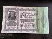 Bancnota Reich - Germania - 50.000 de mărci 1922.