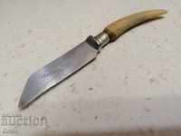 Старо ножче с дръжка от еленов рог
