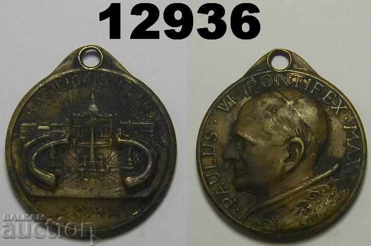 Basilica S. Petri Roma Paulus VI Pontifex Max Medal