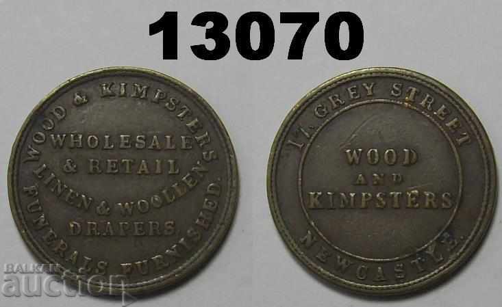 Lemn și Kimpsters 17 monedă Newcastle stradală gri
