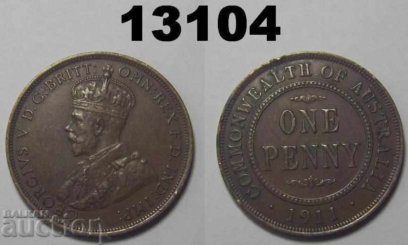 Αυστραλία 1 λεπτό 1911 κέρμα