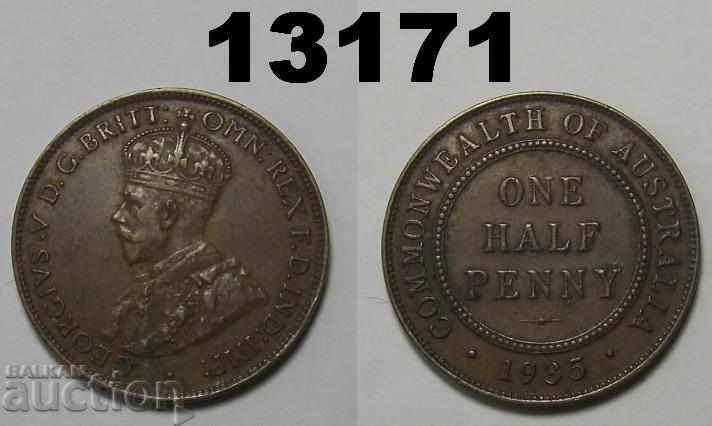 Australia 1/2 penny 1935 XF coin