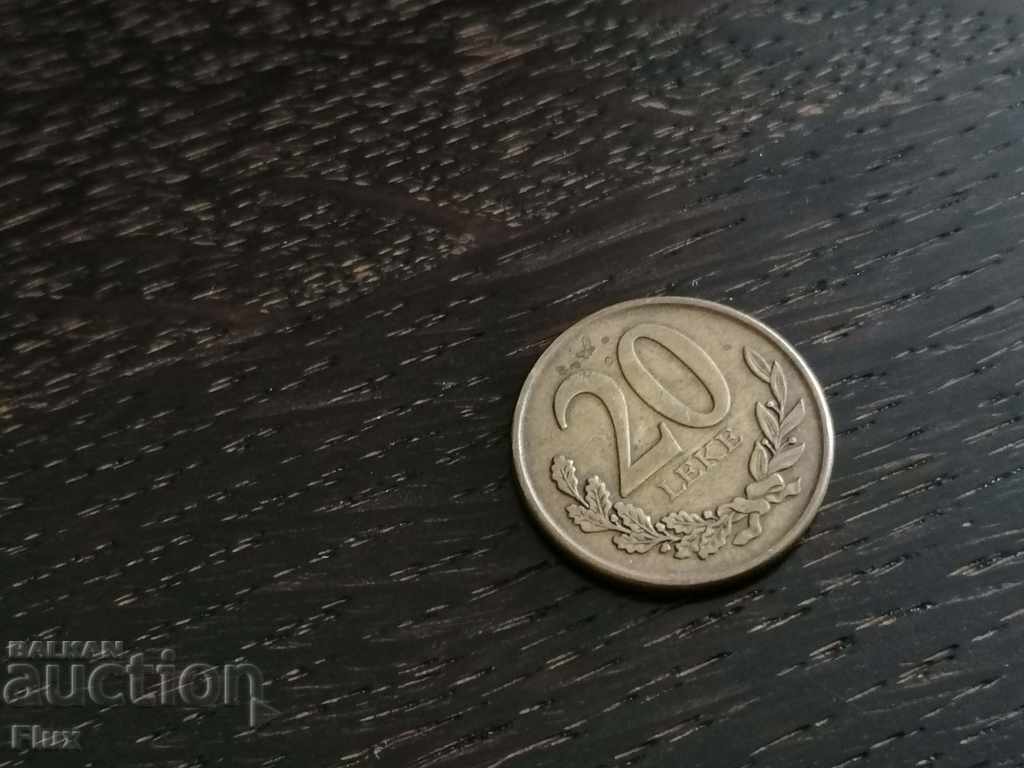 Moneda - Albania - 20 de lumini 2012.