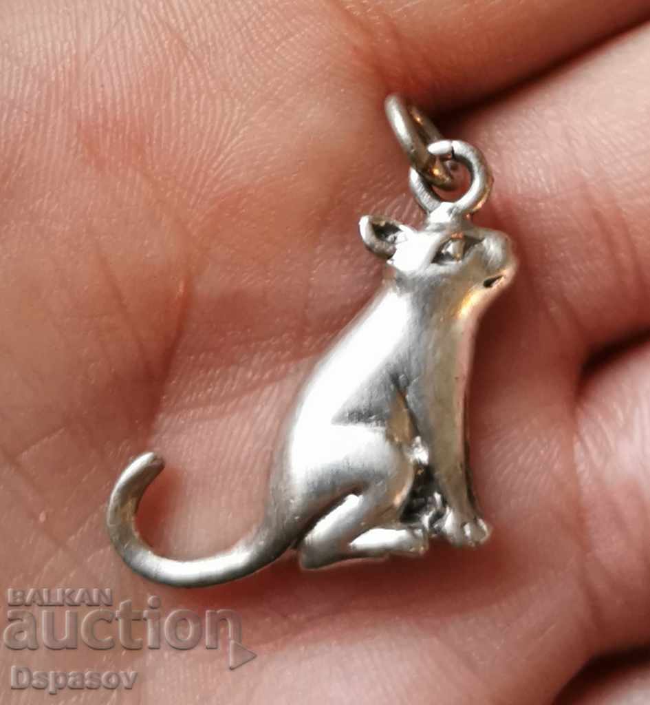 Silver Cat Pendant