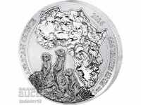 Argint 1 oz Meerkats Rwanda 2016