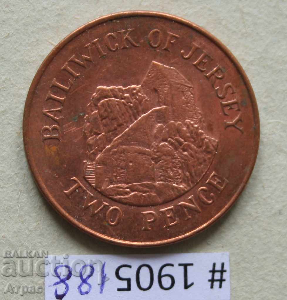 2 Pence 2008 Jersey