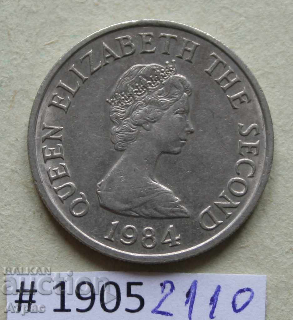 5 pence 1984 Jersey with price € 0.77 | 1.51 BGN