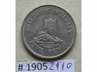 5 pence 1984 Jersey