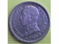 Spain 50 cent.1910 - quality!