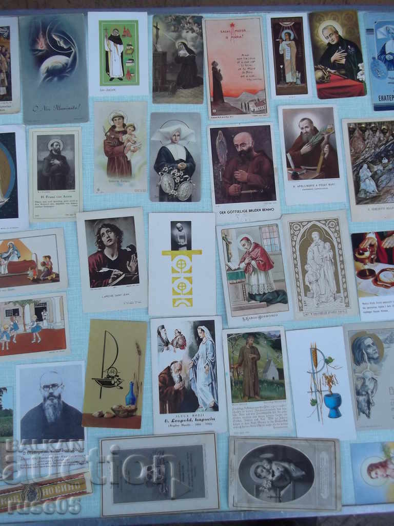 Auction Lot of 53 old church cards Auction Lot of 53 old church cards