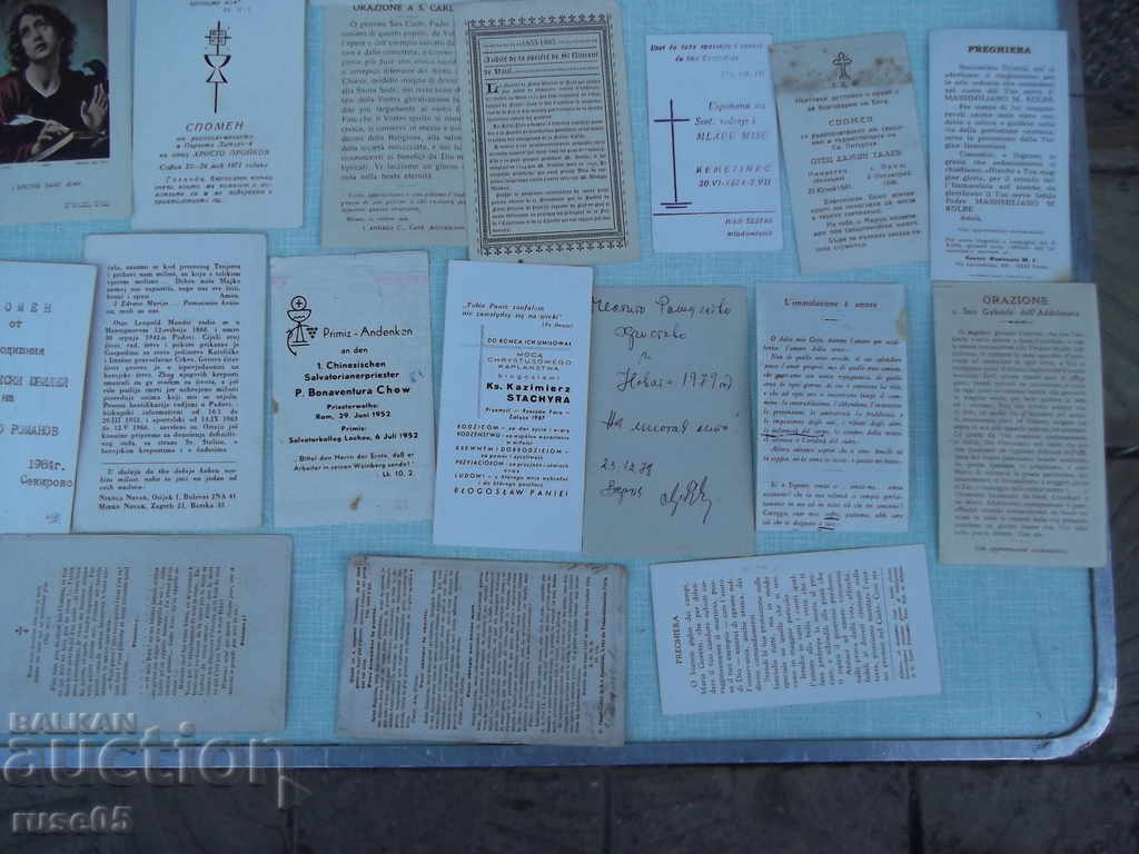 Lot of 53 old church cards - 6 Lot of 53 old church cards - 6