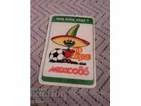 The old program of the JV football matches Mexico 1986