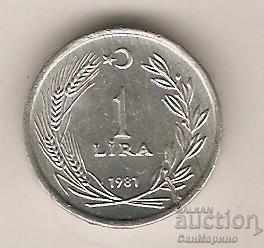 +Турция  1  лира  1981 г.