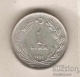 +Τουρκία 1 λίρα 1981 +Τουρκία 1 λίρα 1981