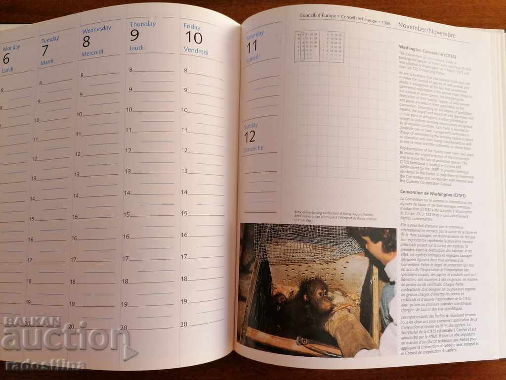 Euro diary Council of Europe 1995 new with price 20.00 BGN | € 10.23 Euro diary Council of Europe 1995 new with price 20.00 BGN | € 10.23