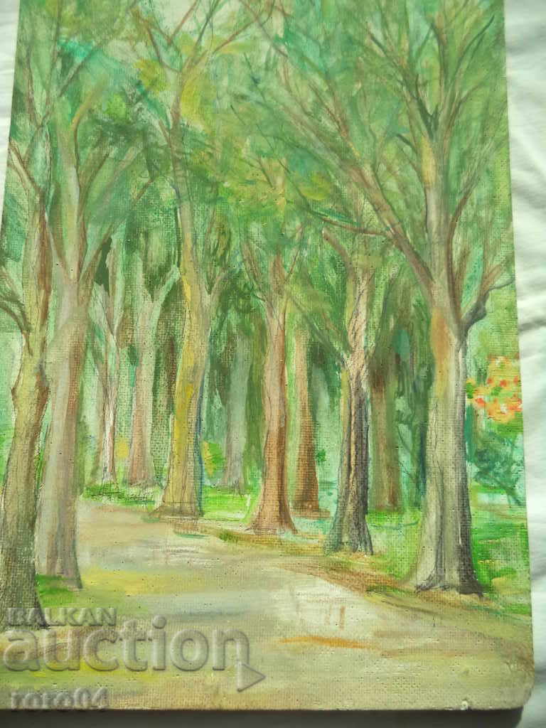 PARK - OLD BULGARIAN PAINTING with price 177.30 BGN | € 90.65 PARK - OLD BULGARIAN PAINTING with price 177.30 BGN | € 90.65