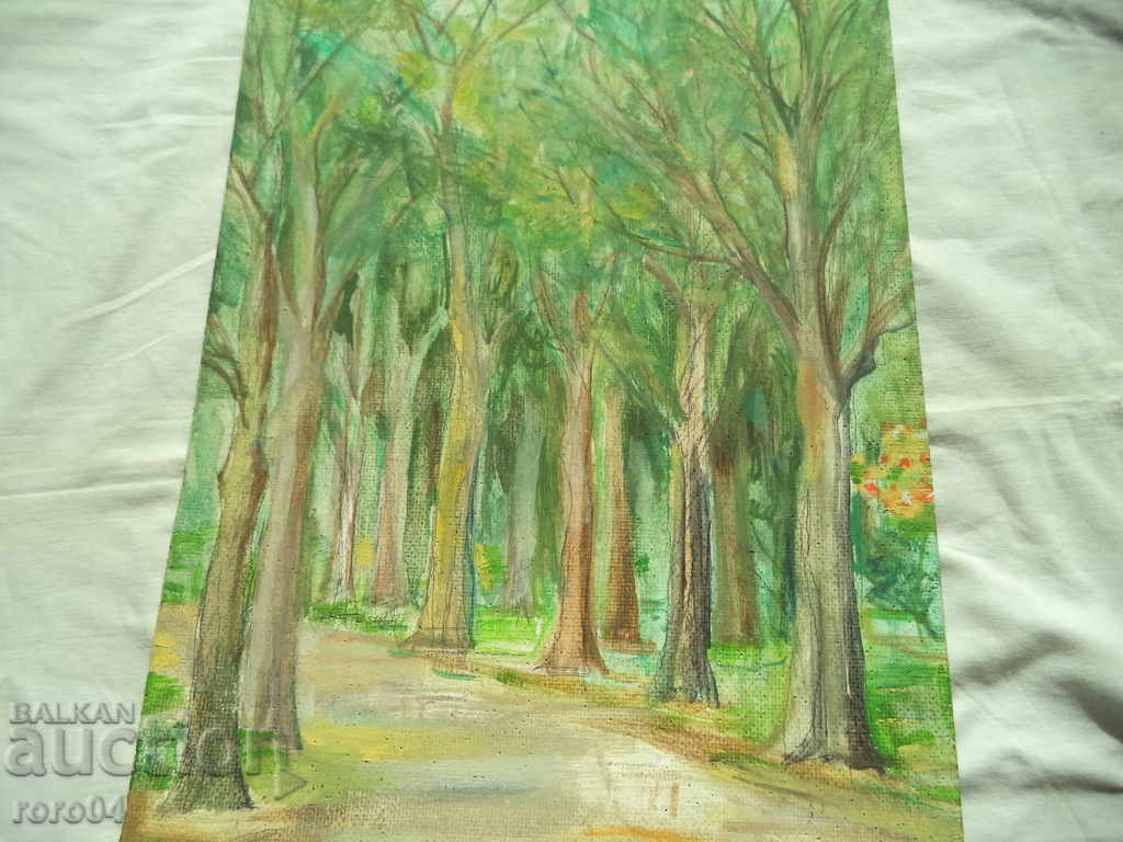 PARK - OLD BULGARIAN PAINTING - 7 PARK - OLD BULGARIAN PAINTING - 7