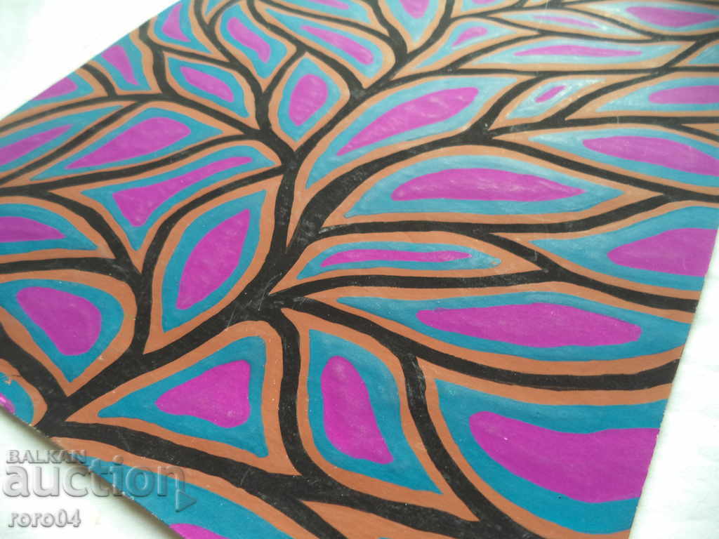 WOOD - LETTER - TEMPERA - 7