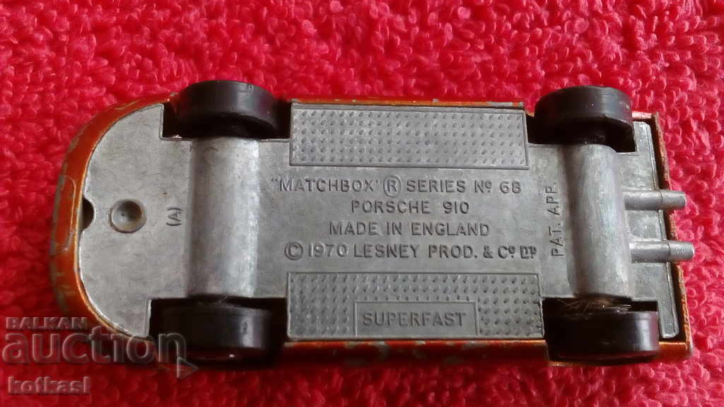 Old solid metal MATCHBOX PORSCHE 910 ENGLAND PORSCHE - 7 Old solid metal MATCHBOX PORSCHE 910 ENGLAND PORSCHE - 7