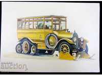 CARTE CULORI-Scania 1923-RETRO CARS- FOTOGRAFII