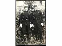 1152 Regatul Bulgariei doi ofițeri de poliție în uniformă din anii 1930