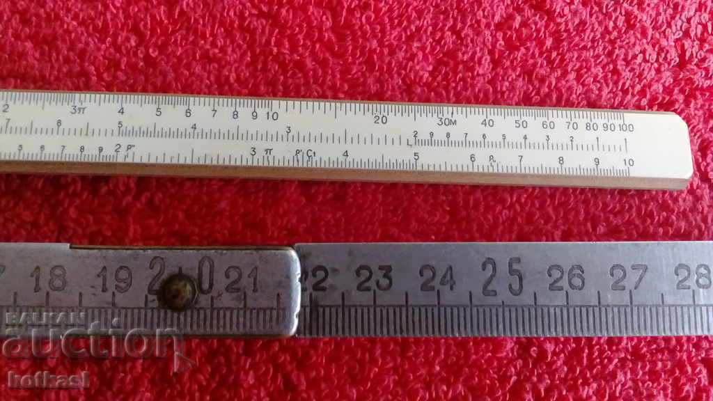 Auction Old logarithmic ruler leather case Leningrad 1964 Auction Old logarithmic ruler leather case Leningrad 1964